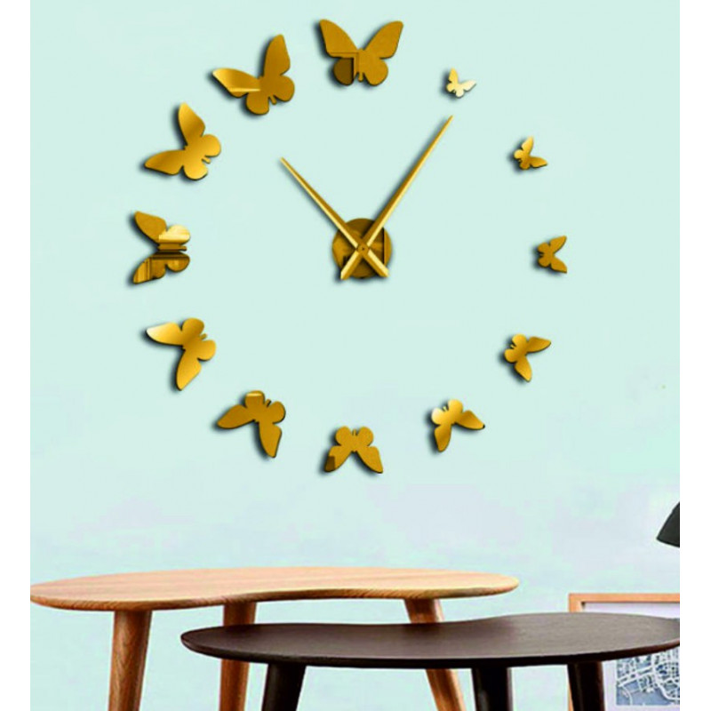 Nalepovací nástěnné hodiny,luxusní hodiny na stentu,plastové hodiny