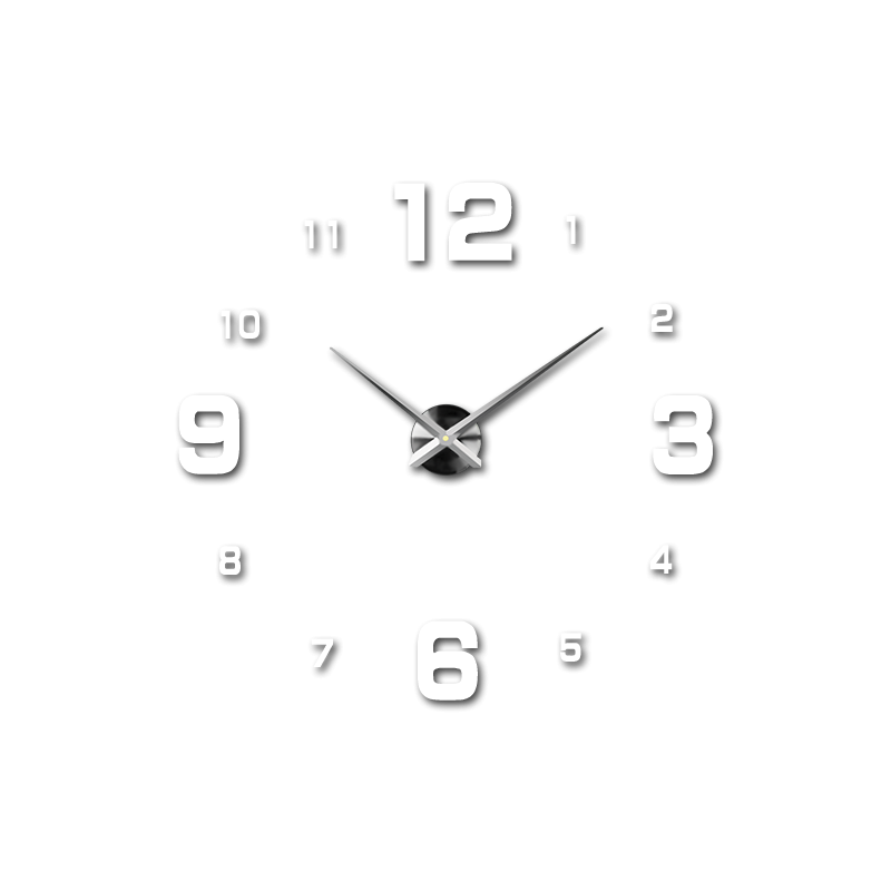 Nalepovací nástěnné hodiny,luxusní hodiny na stentu,plastové hodiny