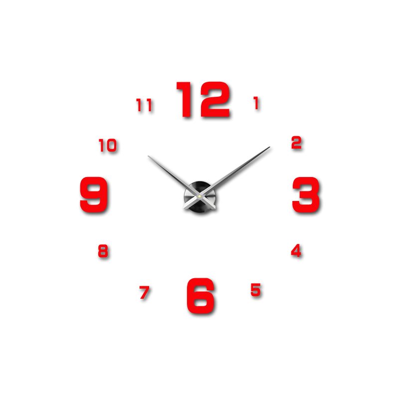 Nalepovací nástěnné hodiny,luxusní stentové hodiny,plastové hodiny