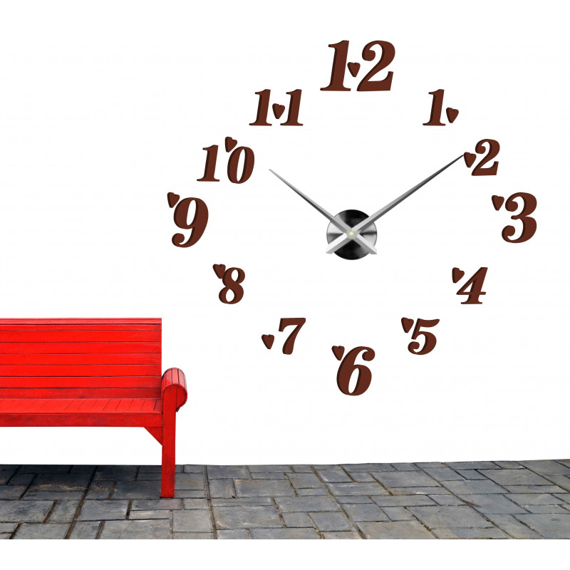 Nalepovací nástěnné hodiny,luxusní hodiny na stentu,plastové hodiny