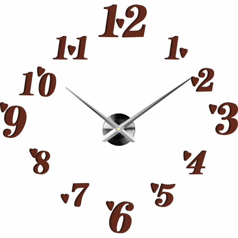 Nalepovací nástěnné hodiny,luxusní hodiny na stentu,plastové hodiny