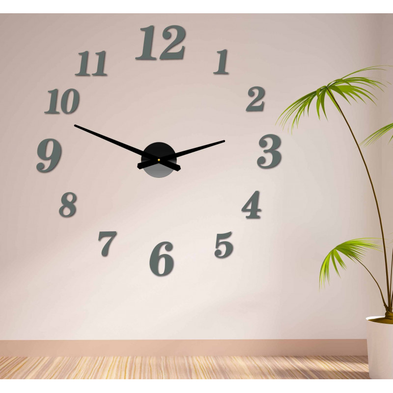 Moderné hodiny na stenu vyrobené z plastu. Vlastná výroba, X-momo
