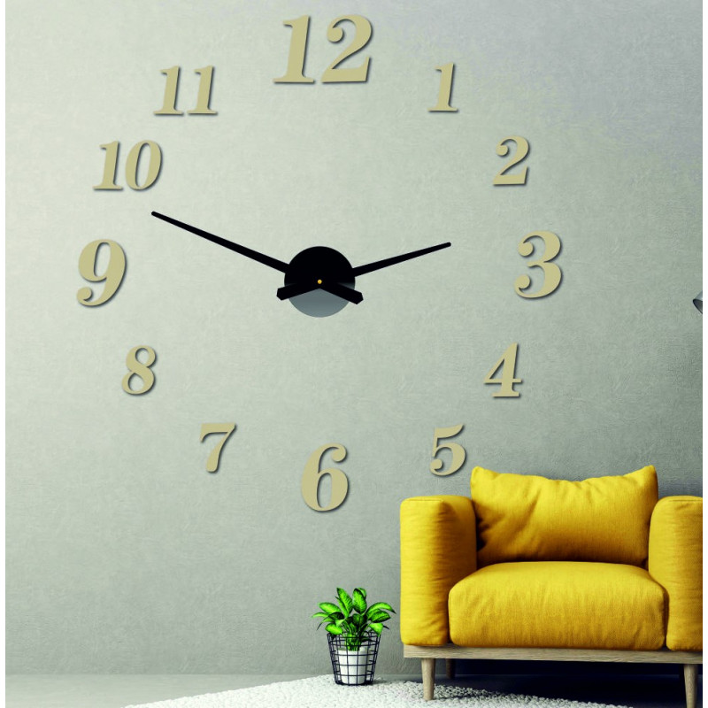 Moderné hodiny na stenu vyrobené z plastu. Vlastná výroba, X-momo