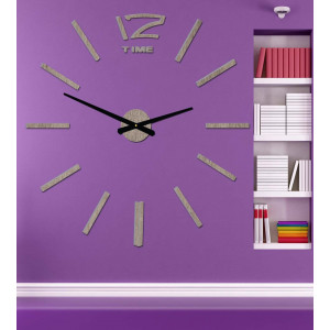 Moderní hodiny na zeď, nástěnné hodiny ze dřeva, překližka 2