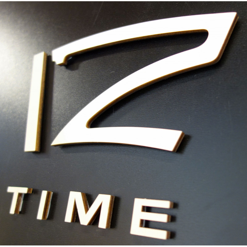 Moderní hodiny na zeď, nástěnné hodiny ze dřeva, překližka