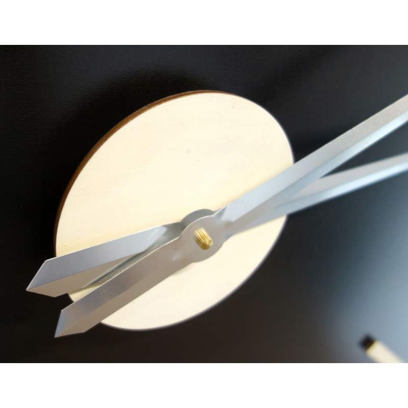 Moderní hodiny na zeď, nástěnné hodiny ze dřeva, překližka