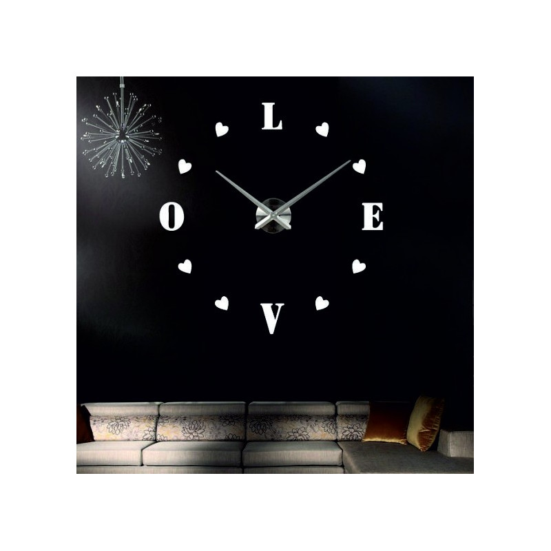 Nalepovací nástěnné hodiny,luxusní hodiny na stentu,plastové hodiny