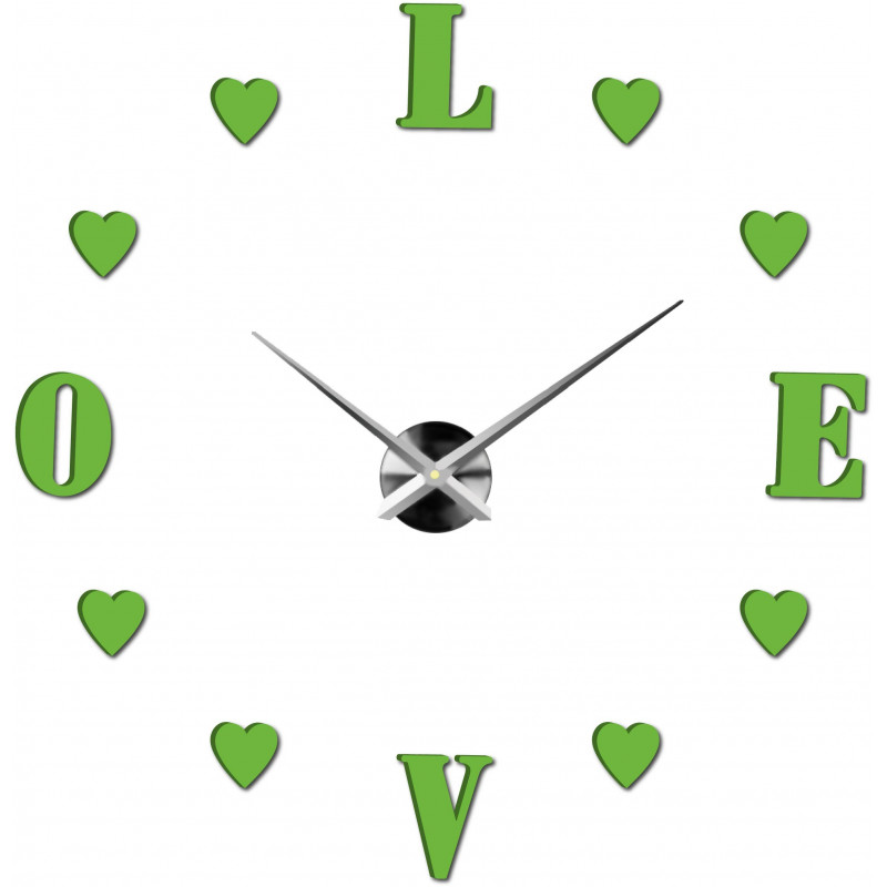 Nalepovací nástěnné hodiny,luxusní hodiny na stentu,plastové hodiny