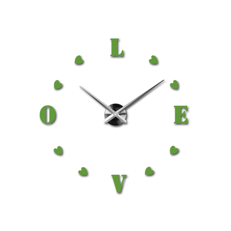 Nalepovací nástěnné hodiny,luxusní hodiny na stentu,plastové hodiny