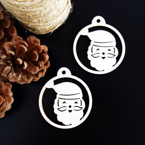 Vánoční ozdoba - Santa Claus, rozměr: 79x90 mm