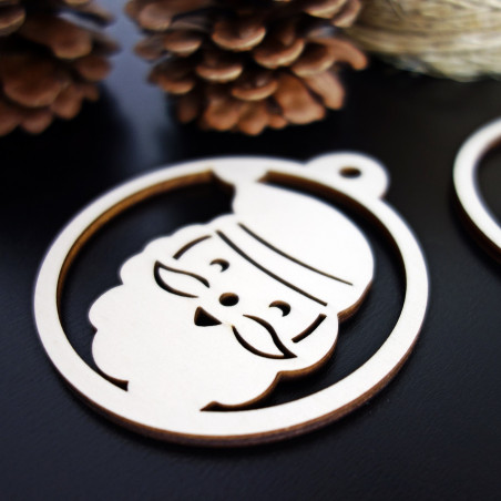 Vánoční ozdoba - Santa Claus, rozměr: 79x90 mm