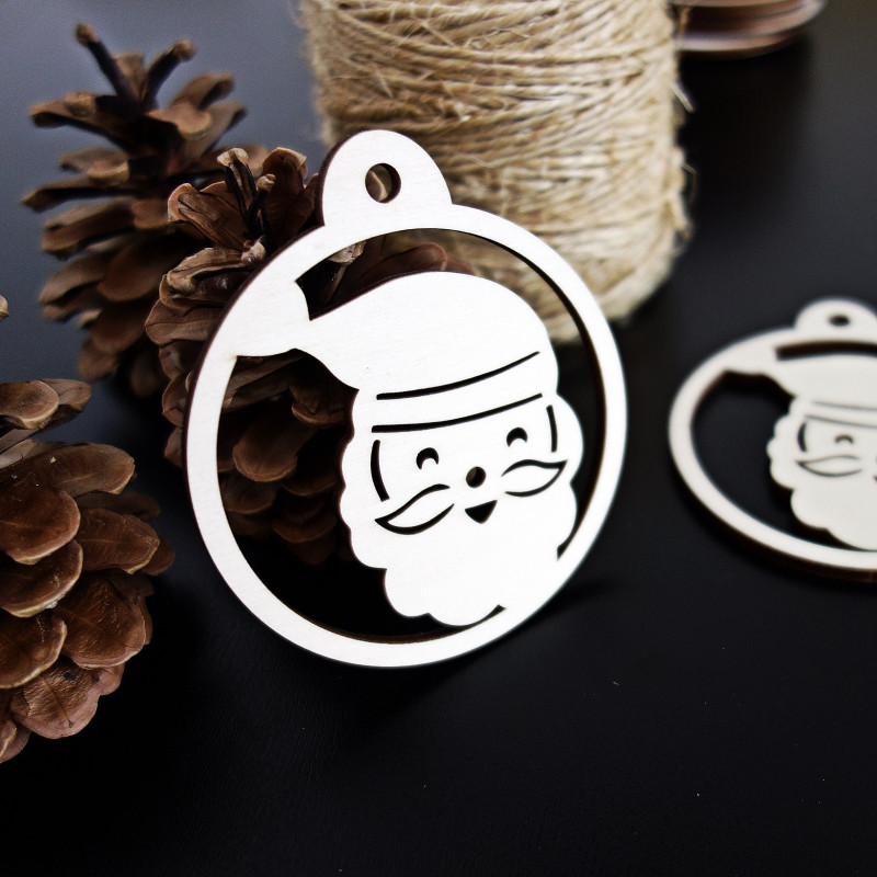 Vánoční ozdoba - Santa Claus, rozměr: 79x90 mm