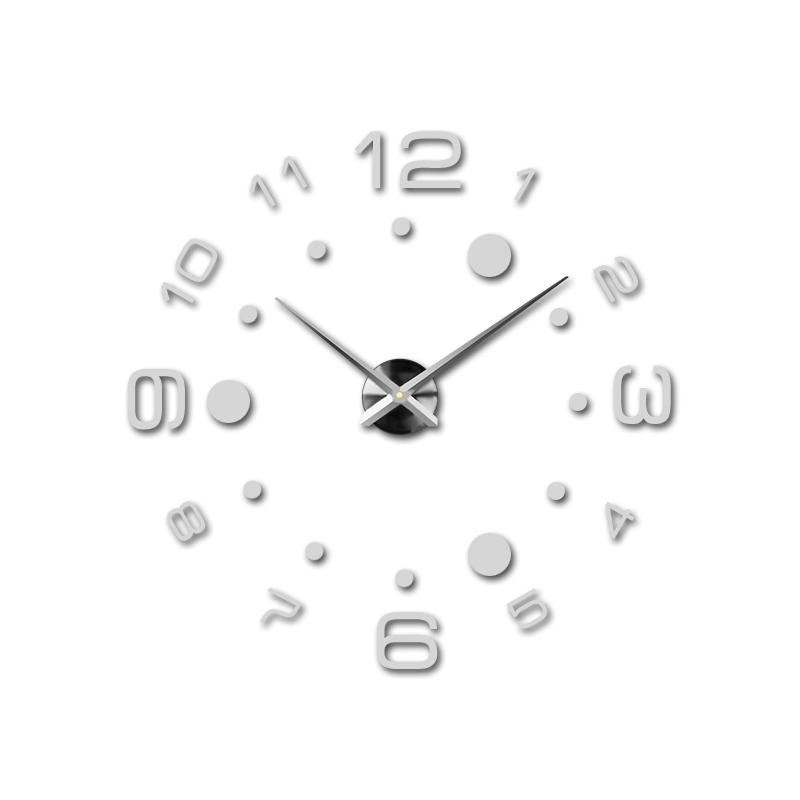 Nalepovací nástěnné hodiny,luxusní stentové hodiny,plastové hodiny