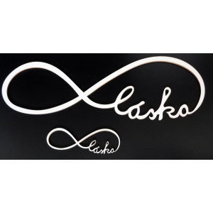 Dřevěný nápis. Věčná láska. Rozměr: 500x 164 mm 2