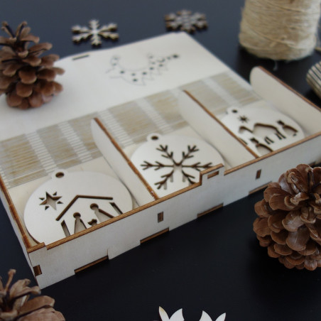 Sada vánočních ozdob, která potěší, 1 sada-18 kusů