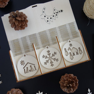 Sada vánočních ozdob, která potěší, 1 sada-18 kusů 2