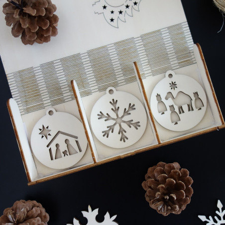 Sada vánočních ozdob, která potěší, 1 sada-18 kusů