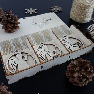 Ozdoby na vánoční stromeček, 1 sada-18 kusů 2