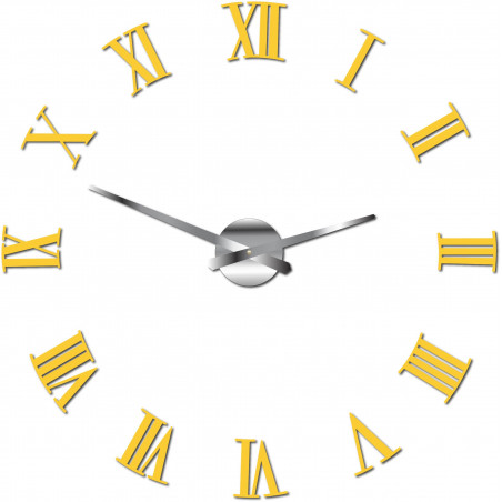 Nalepovací nástěnné hodiny římské 2D plexi Nalepovací nástěnné hodiny římské 2D plexi