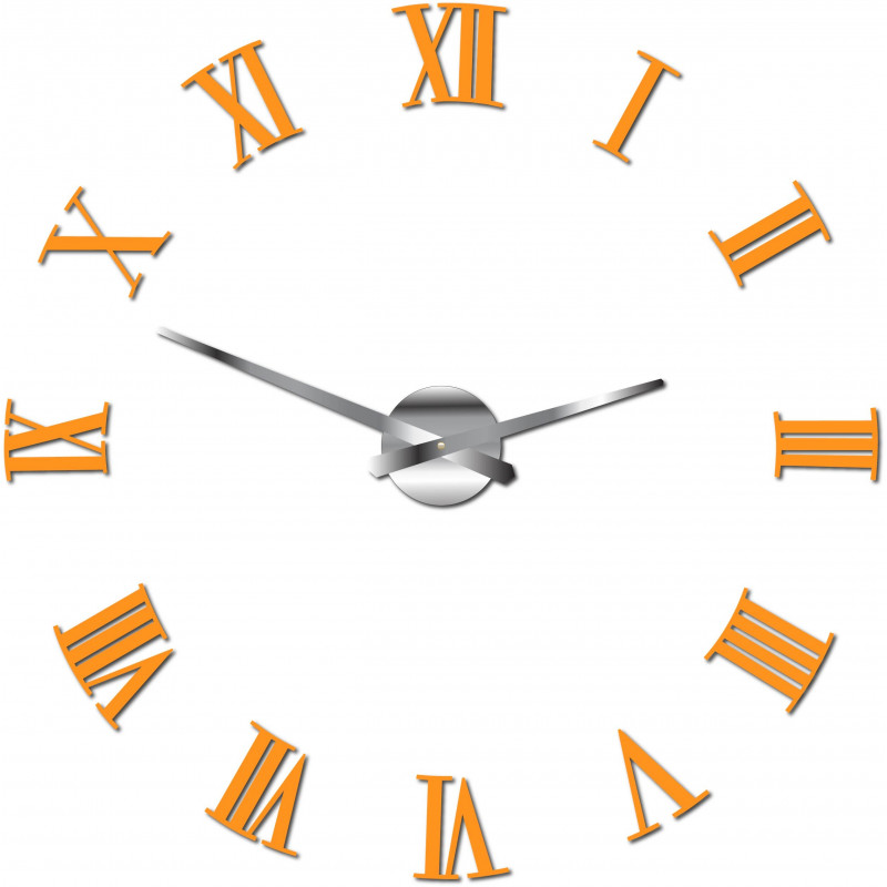 Nalepovací nástěnné hodiny římské 2D plexi