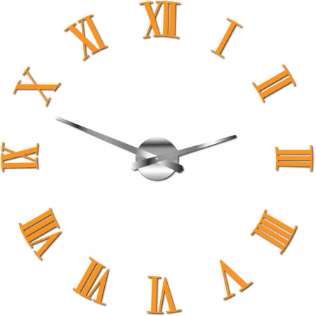 Nalepovací nástěnné hodiny římské 2D plexi Nalepovací nástěnné hodiny římské 2D plexi
