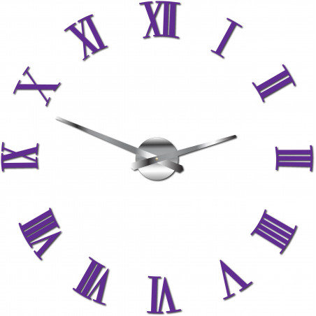 Nalepovací nástěnné hodiny římské 2D plexi Nalepovací nástěnné hodiny římské 2D plexi