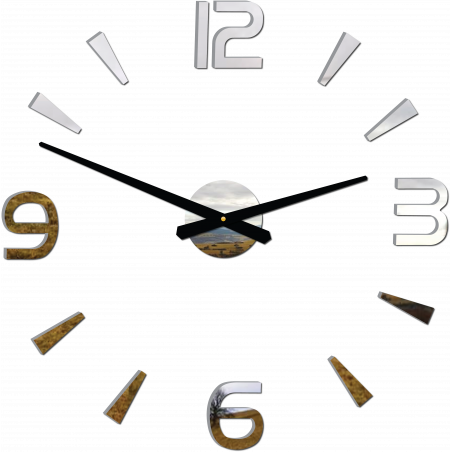 Moderní nástěnné hodiny nalepovací Stor 2D plexi