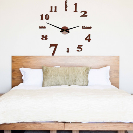 Moderní nástěnné hodiny sedm 2D plexi MIRROR