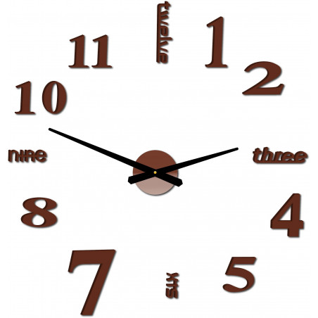 Moderní nástěnné hodiny sedm 2D plexi MIRROR