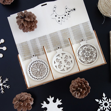 Ozdoby na vánoční stromeček, 1 sada-18 kusů