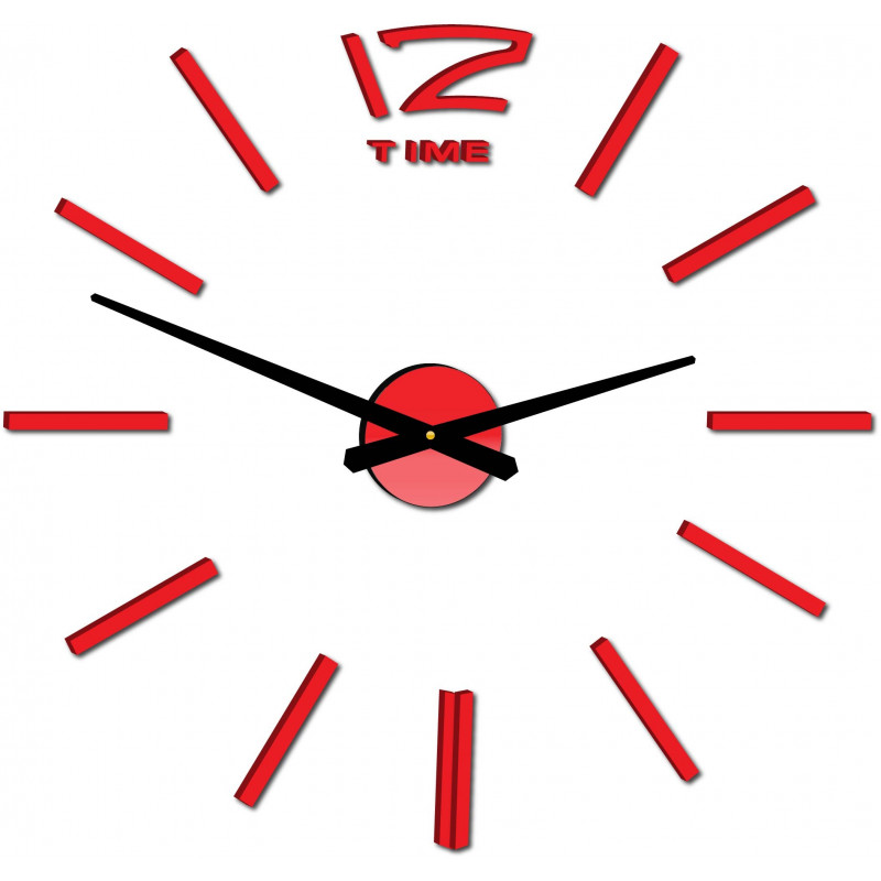 Nástěnné hodiny velké samolepicí OMEGA. Plexi XMOMO