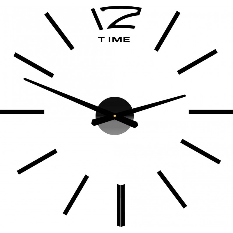 Nástěnné hodiny velké samolepicí OMEGA. Plexi XMOMO