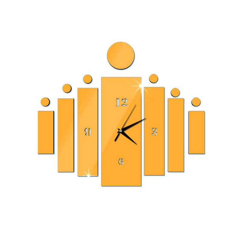 Nástěnné hodiny nalepovací jako dárek DIY HOJOKER