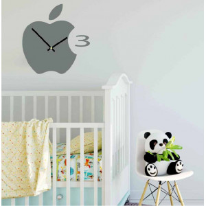 Nástěnné hodiny plastové do kuchyně APPLE, 35x35 cm 2