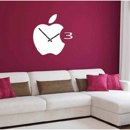 Nástěnné hodiny plastové do kuchyně APPLE, 35x35 cm