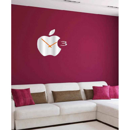 Nástěnné hodiny plastové do kuchyně APPLE, 35x35 cm