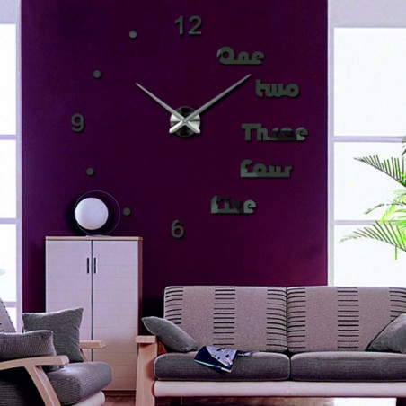 Moderní hodiny na stěnu DIY DRYWALL 3D