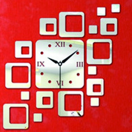 Nástěnné hodiny čtvercové moderní 50x40 cm FIGARO