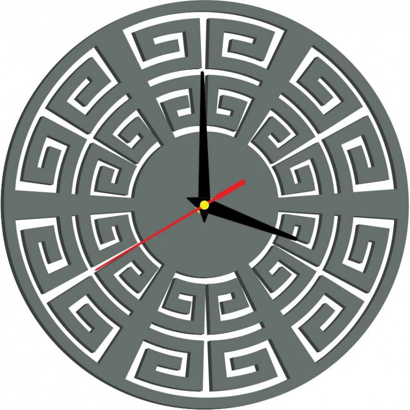 Nástěnné hodiny moderní BOHYNĚ GREKA