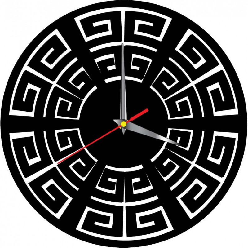 Nástěnné hodiny moderní BOHYNĚ GREKA