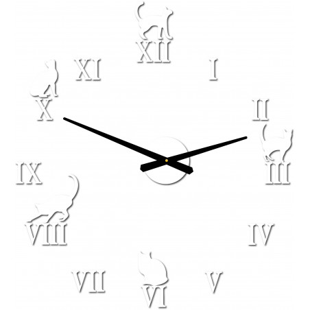 Hodiny na zeď kočky DIY CAFORD 2D Hodiny na zeď kočky DIY CAFORD 2D