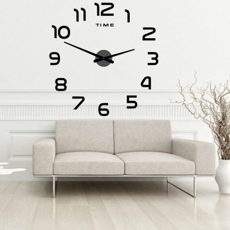 Nástěnné hodiny Velké samolepky z plexiskla 2D DIY PALETA
