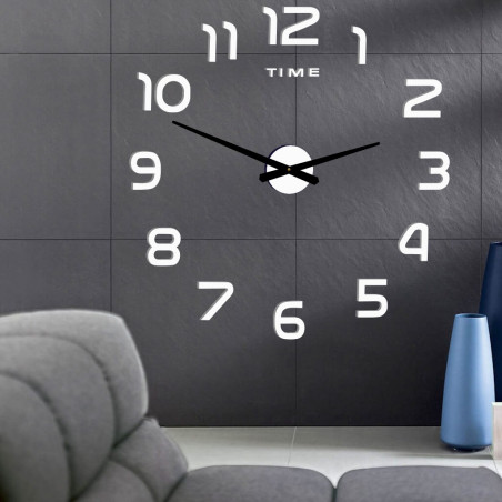 Nástěnné hodiny Velké samolepky z plexiskla 2D DIY PALETA