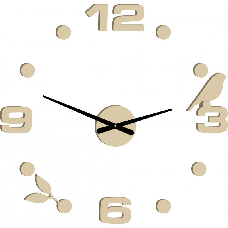 Nástěnné hodiny line nalepovací DIY Pohoda