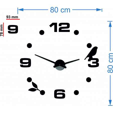 Nástěnné hodiny Line Nálepka DIY Pohoda