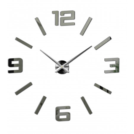 Nástěnné hodiny zrcadlo velká čísla DIY ORFEO Nástěnné hodiny zrcadlo velká čísla DIY ORFEO