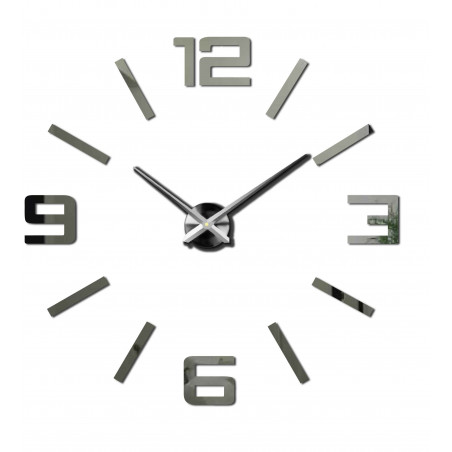 Nástěnné hodiny zrcadlo velká čísla DIY ORFEO Nástěnné hodiny zrcadlo velká čísla DIY ORFEO