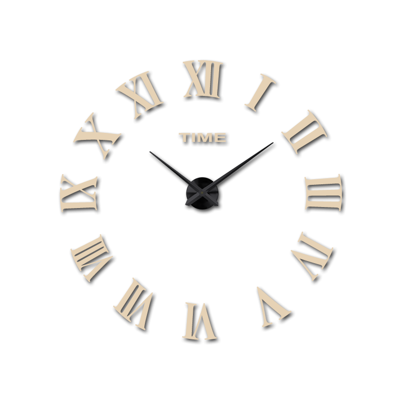 Nástěnné hodiny Roman DIY 3D nástěnné hodiny jako obrázek HUGO