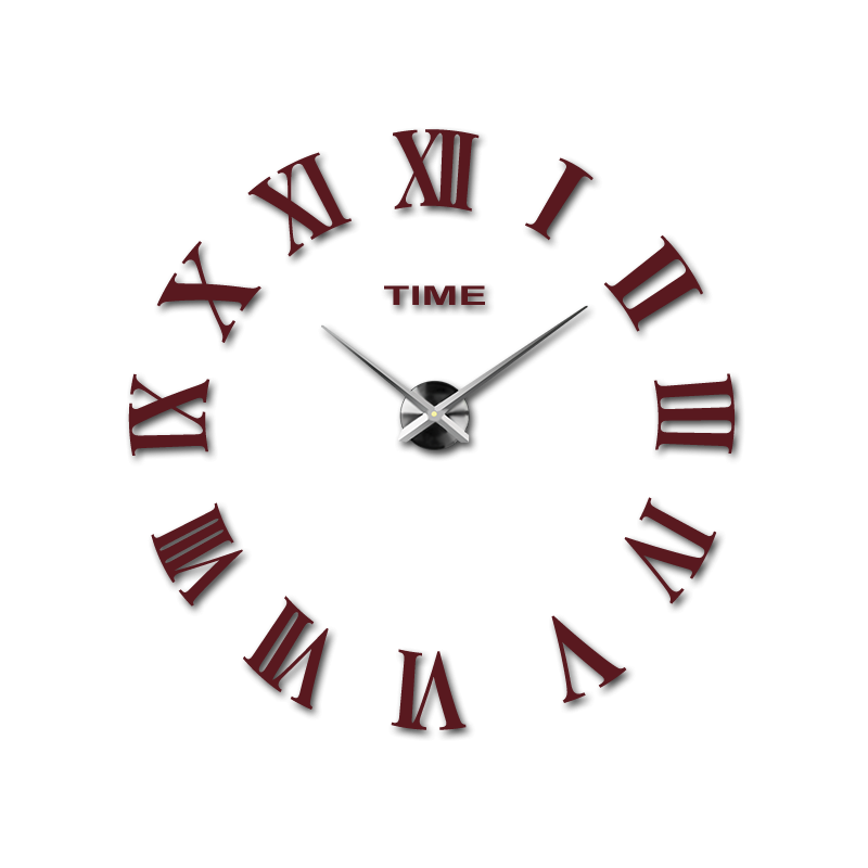 Nástěnné hodiny Roman DIY 3D nástěnné hodiny jako obrázek HUGO