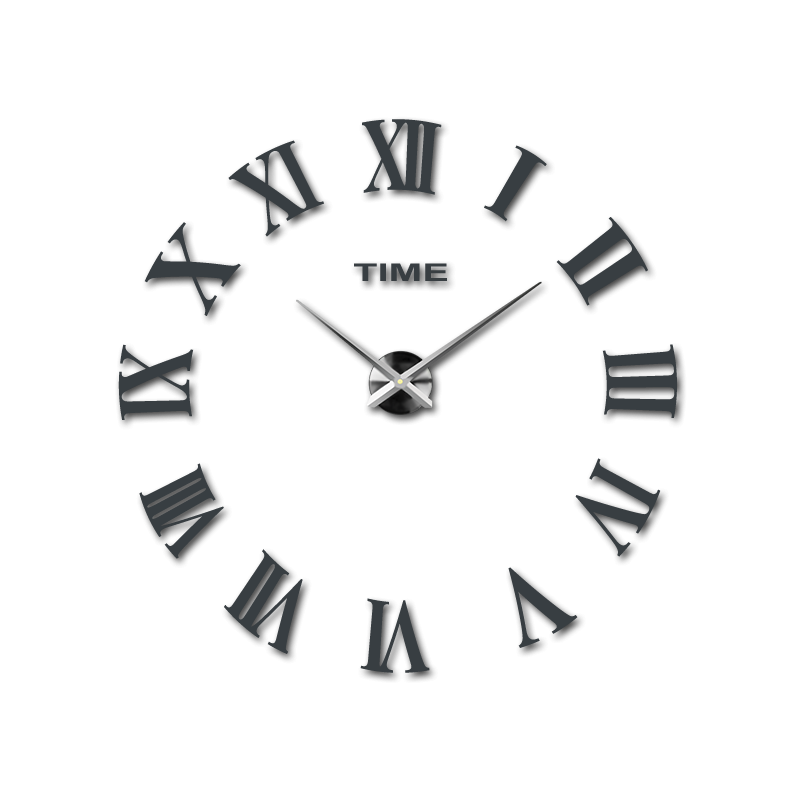 Nástěnné hodiny Roman DIY 3D nástěnné hodiny jako obrázek HUGO